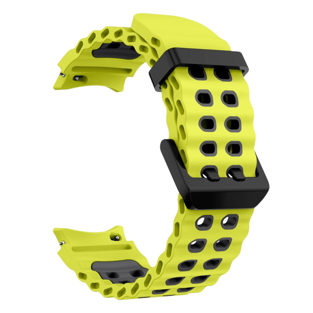 Salvador 拼色雙孔矽膠錶帶 - hkwatchbandco