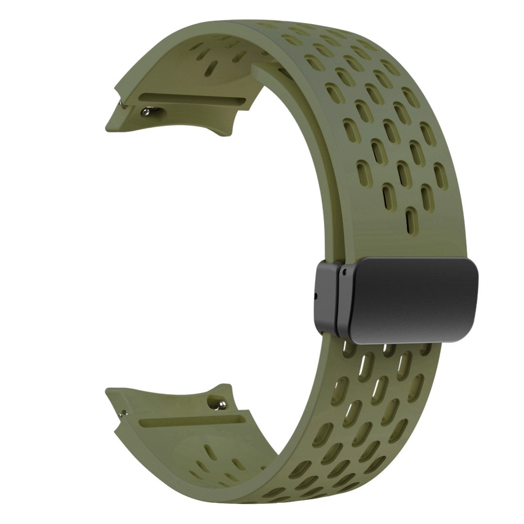 Samuel Samsung 磁吸透氣矽膠錶帶 - hkwatchbandco