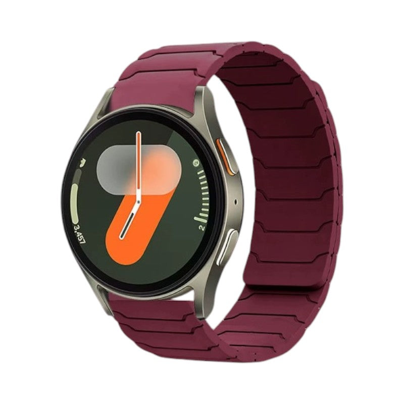 Sandro Samsung 簡約單色磁吸矽膠錶帶 - hkwatchbandco