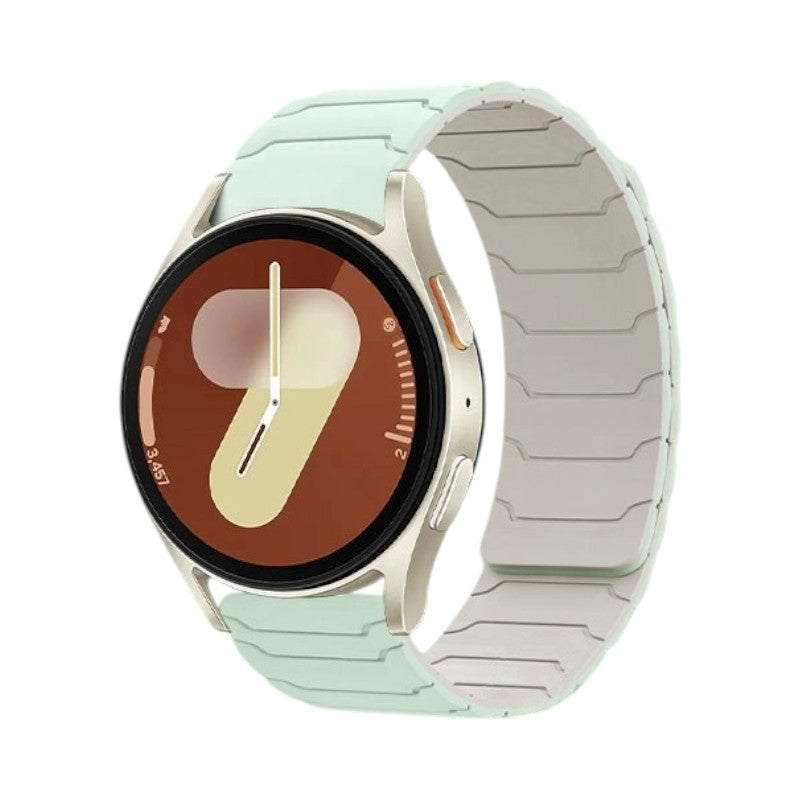 Sanford Samsung 時尚拼色磁吸矽膠錶帶 - hkwatchbandco