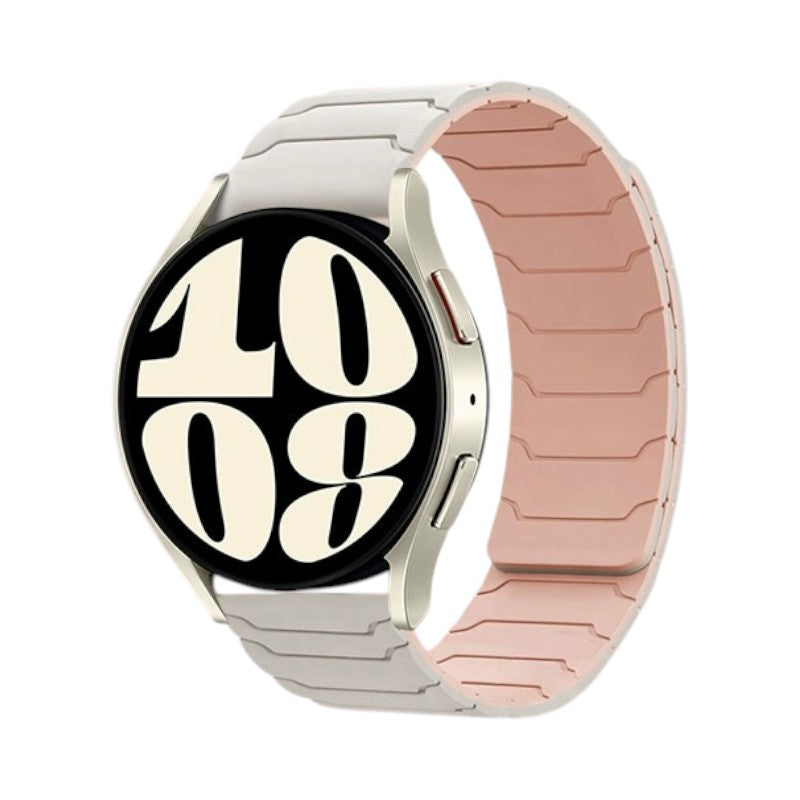 Sanford Samsung 時尚拼色磁吸矽膠錶帶 - hkwatchbandco
