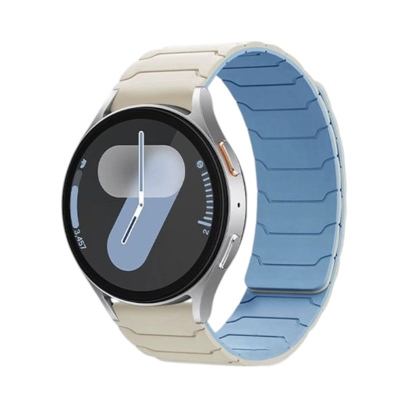 Sanford Samsung 時尚拼色磁吸矽膠錶帶 - hkwatchbandco