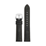 Waldron Frosted Leather Quick Release Flat Watch Strap