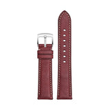 Waldron Frosted Leather Quick Release Flat Watch Strap